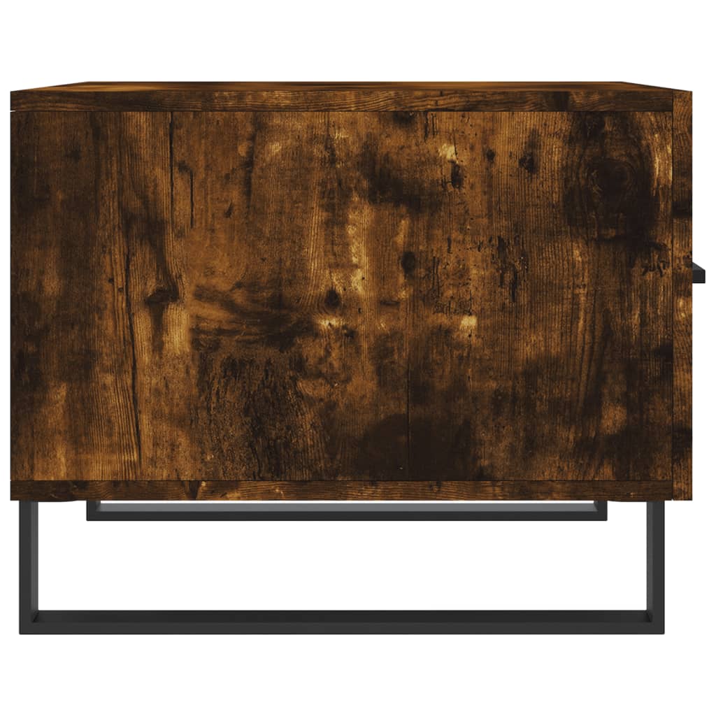 Salontafels 50X50X40 Cm Bewerkt Hout Kleurig 2 Gerookt eiken