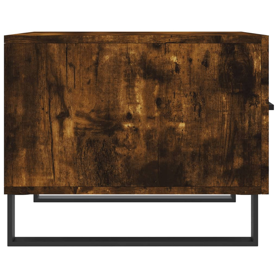 Salontafels 50X50X40 Cm Bewerkt Hout Kleurig 2 Gerookt eiken