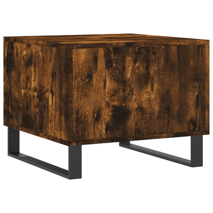 Salontafels 50X50X40 Cm Bewerkt Hout Kleurig 2 Gerookt eiken