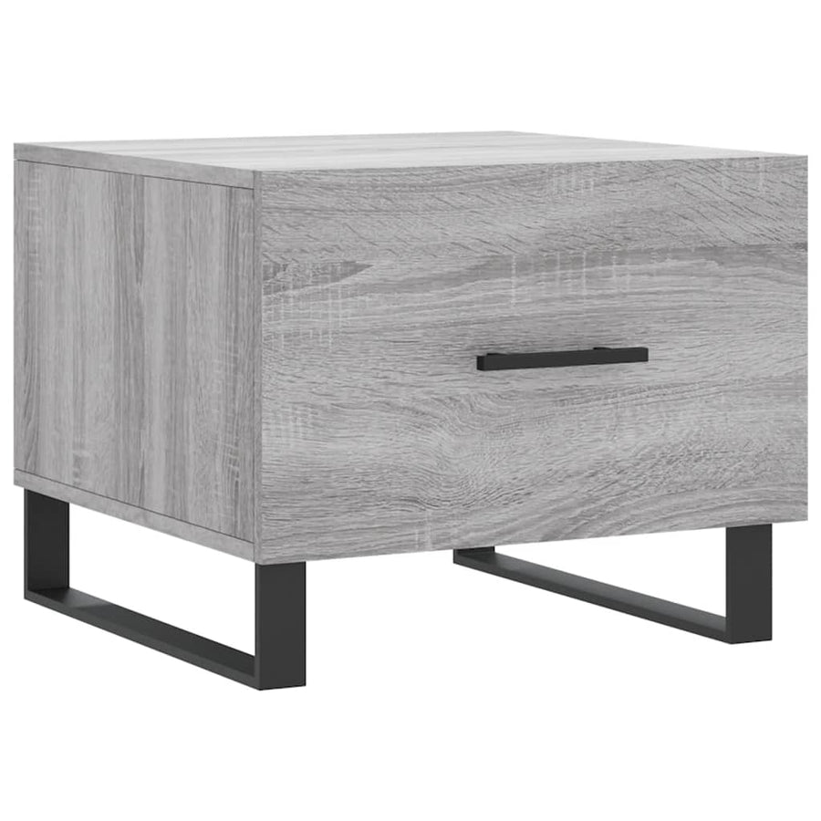 Salontafel 50X50X40 Cm Bewerkt Hout Eiken 1 Grijs sonoma