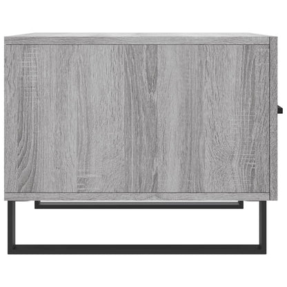 Salontafel 50X50X40 Cm Bewerkt Hout Eiken 1 Grijs sonoma