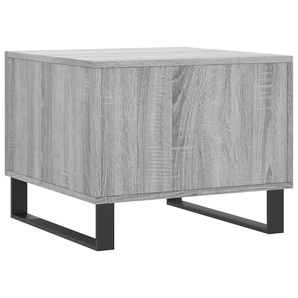 Salontafel 50X50X40 Cm Bewerkt Hout Eiken 1 Grijs sonoma