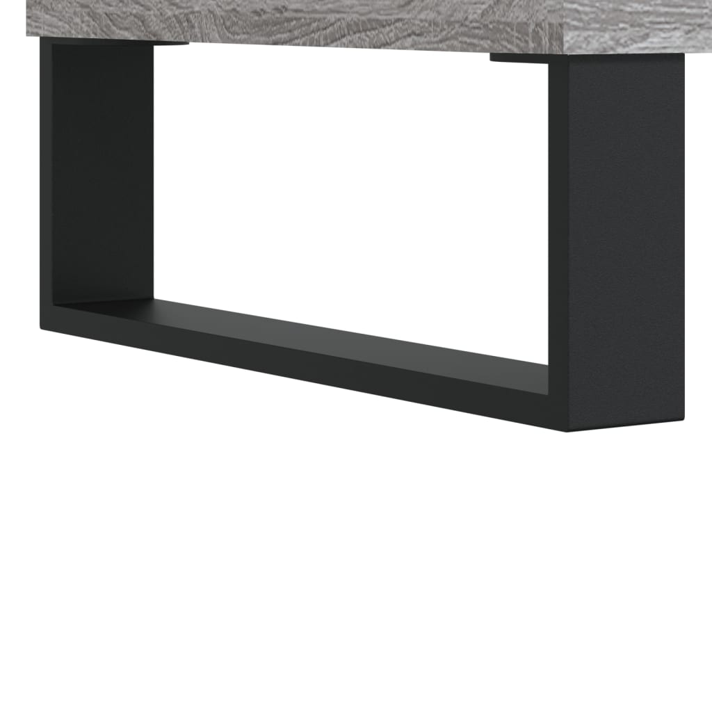 Salontafel 50X50X40 Cm Bewerkt Hout Eiken 1 Grijs sonoma