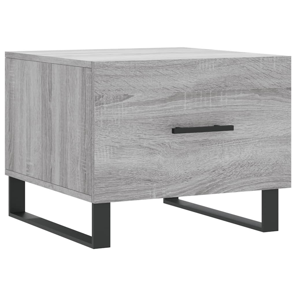 Salontafels 50X50X40 Cm Bewerkt Hout Eiken 2 Grijs sonoma