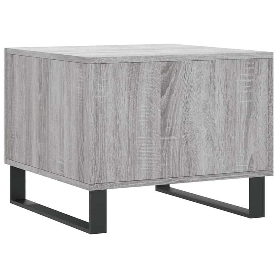 Salontafels 50X50X40 Cm Bewerkt Hout Eiken 2 Grijs sonoma