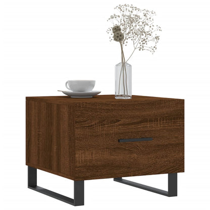 Salontafel 50X50X40 Cm Bewerkt Hout Bruin Eikenkleur 1 Bruineiken