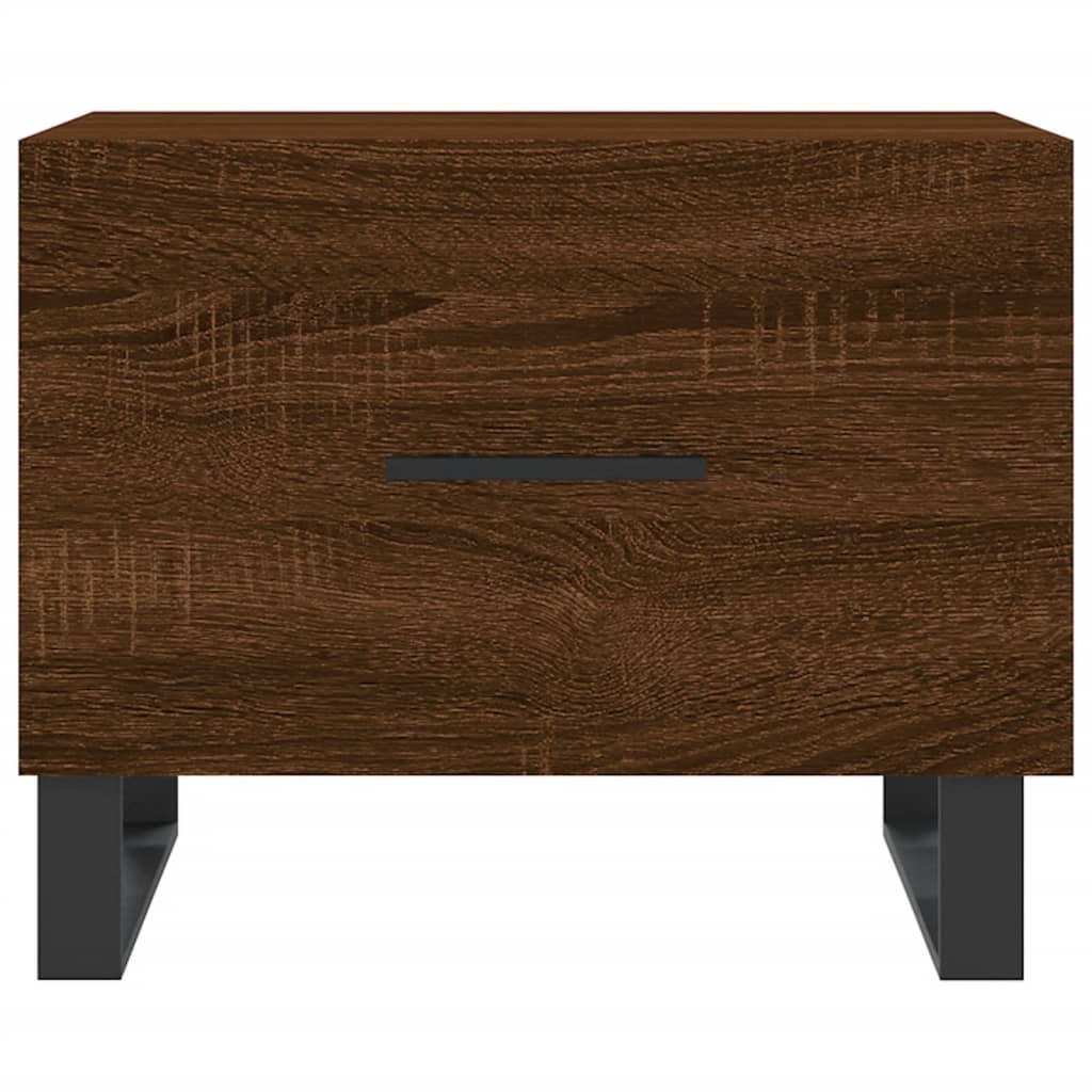 Salontafel 50X50X40 Cm Bewerkt Hout Bruin Eikenkleur 1 Bruineiken