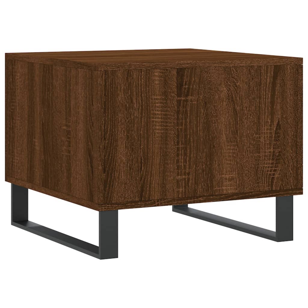 Salontafel 50X50X40 Cm Bewerkt Hout Bruin Eikenkleur 1 Bruineiken