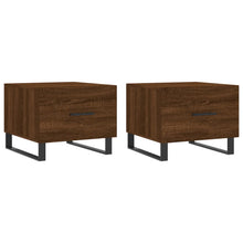 Salontafels 50X50X40 Cm Bewerkt Hout 2 bruin eikenkleur
