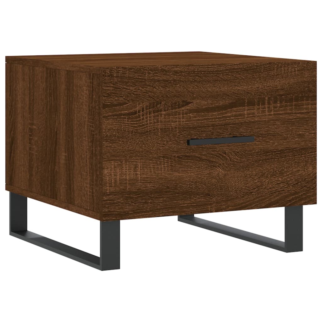 Salontafels 50X50X40 Cm Bewerkt Hout 2 bruin eikenkleur