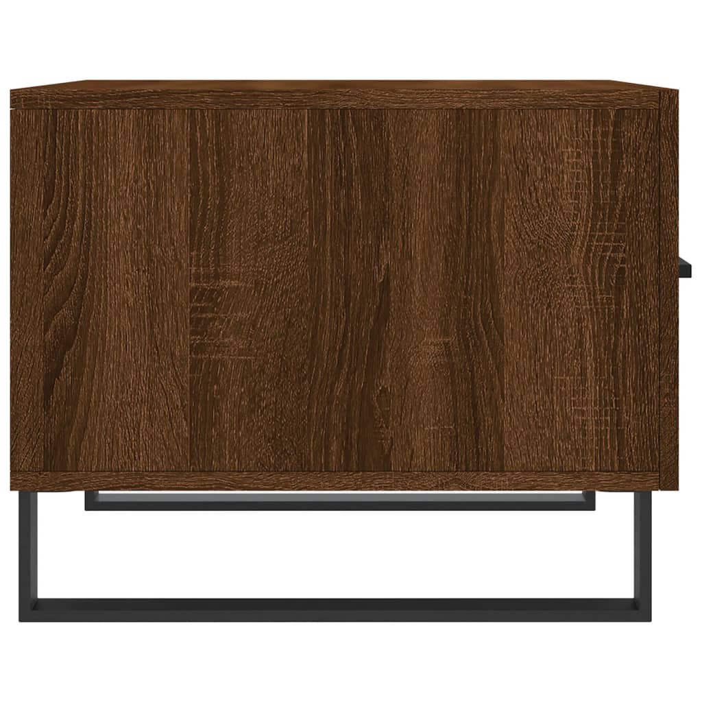 Salontafels 50X50X40 Cm Bewerkt Hout 2 bruin eikenkleur