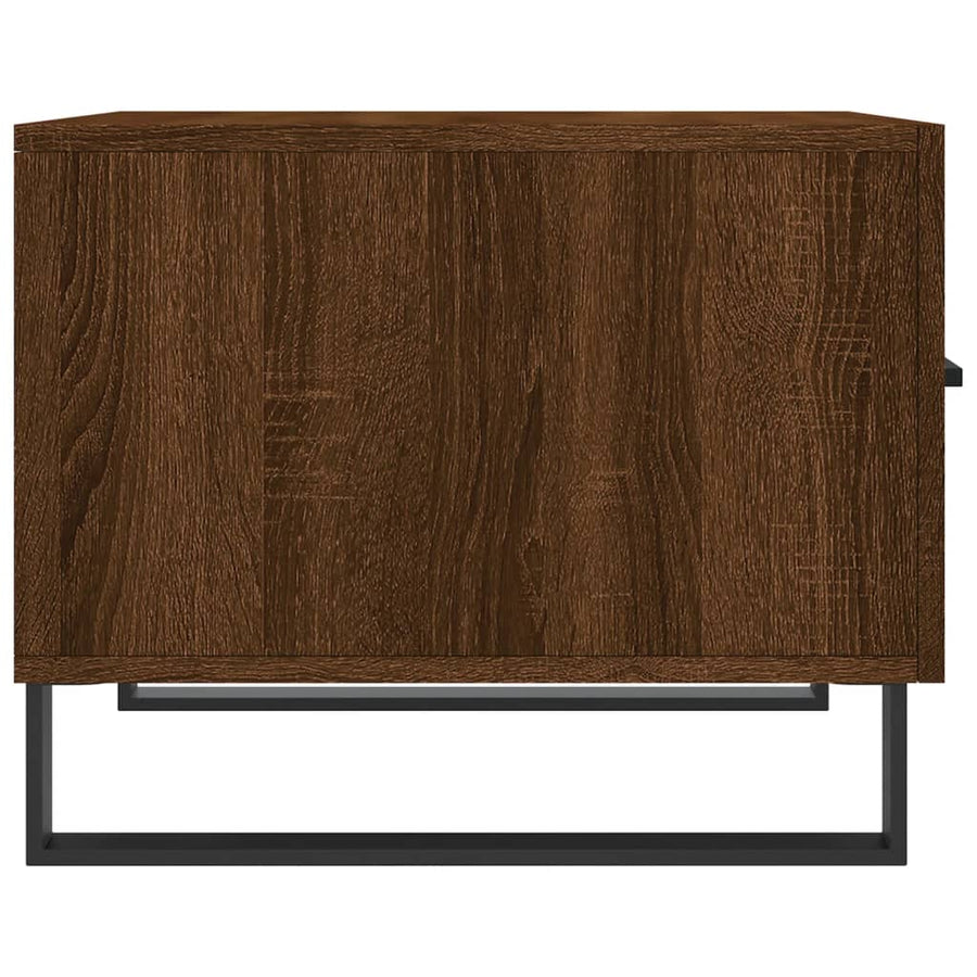 Salontafels 50X50X40 Cm Bewerkt Hout 2 bruin eikenkleur