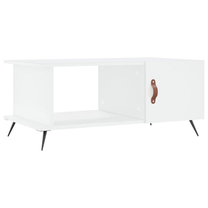 Salontafel 90X50X40 Cm Bewerkt Hout Wit