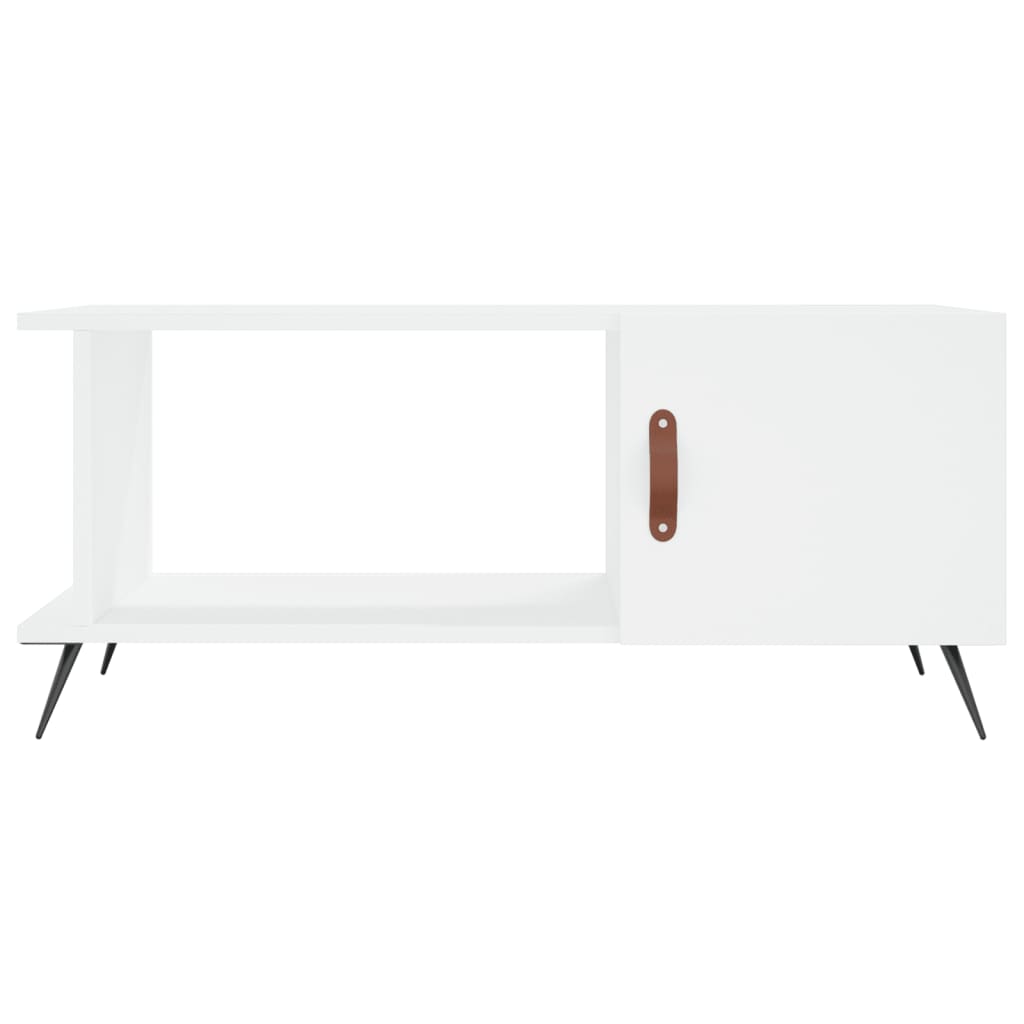 Salontafel 90X50X40 Cm Bewerkt Hout Wit