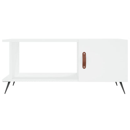 Salontafel 90X50X40 Cm Bewerkt Hout Wit