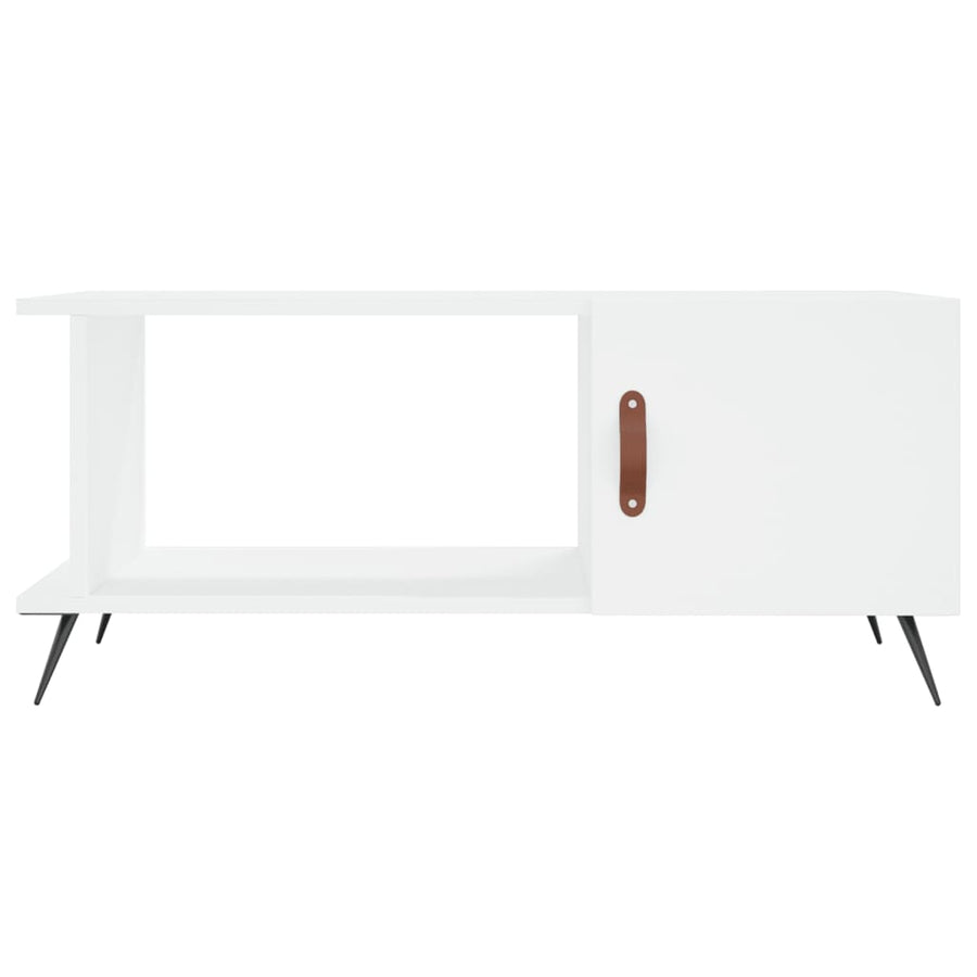 Salontafel 90X50X40 Cm Bewerkt Hout Wit