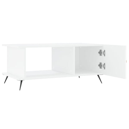 Salontafel 90X50X40 Cm Bewerkt Hout Wit