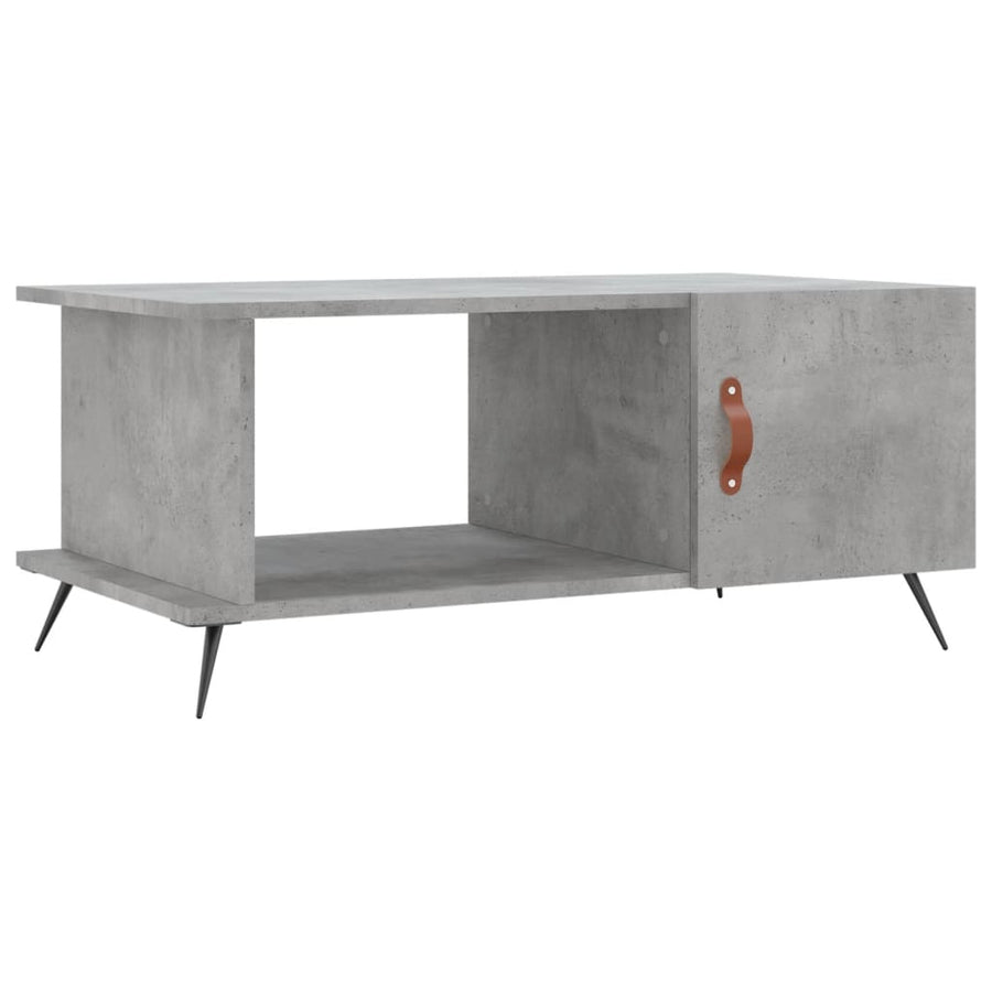 Salontafel 90X50X40 Cm Bewerkt Hout Betongrijs