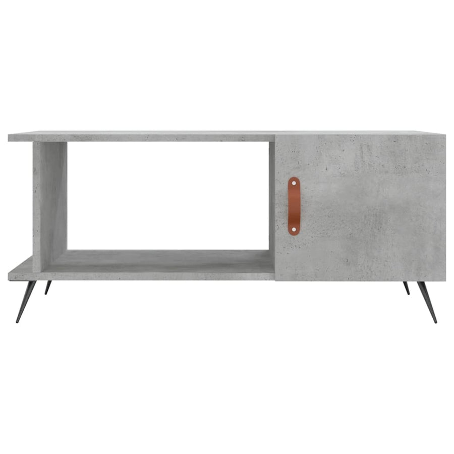 Salontafel 90X50X40 Cm Bewerkt Hout Betongrijs
