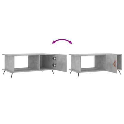 Salontafel 90X50X40 Cm Bewerkt Hout Betongrijs
