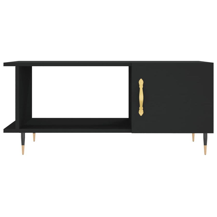 Salontafel 90X50X40 Cm Bewerkt Hout Zwart