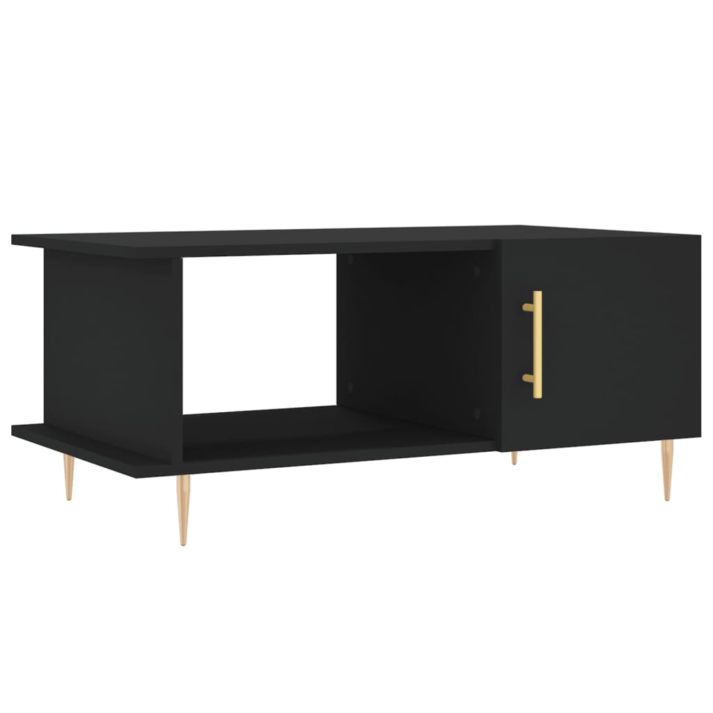 Salontafel 90X50X40 Cm Bewerkt Hout Zwart