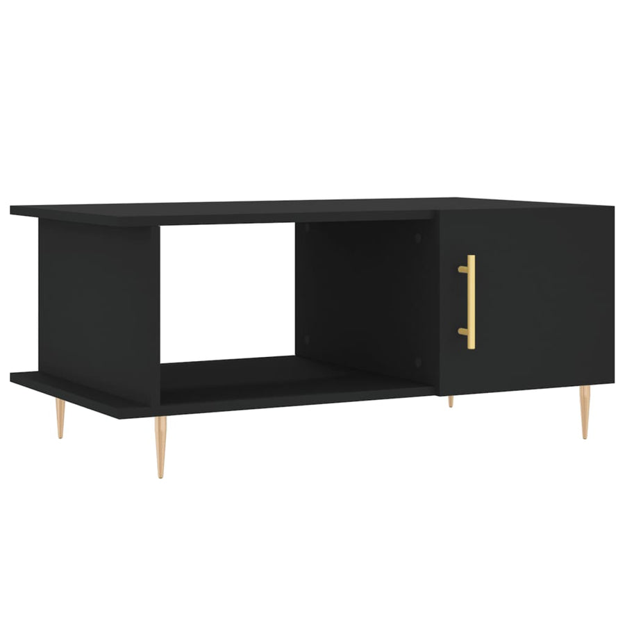 Salontafel 90X50X40 Cm Bewerkt Hout Zwart