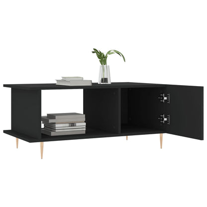 Salontafel 90X50X40 Cm Bewerkt Hout Zwart