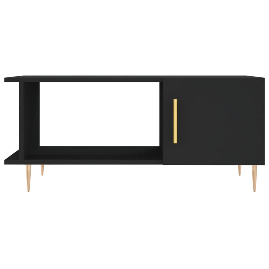 Salontafel 90X50X40 Cm Bewerkt Hout Zwart
