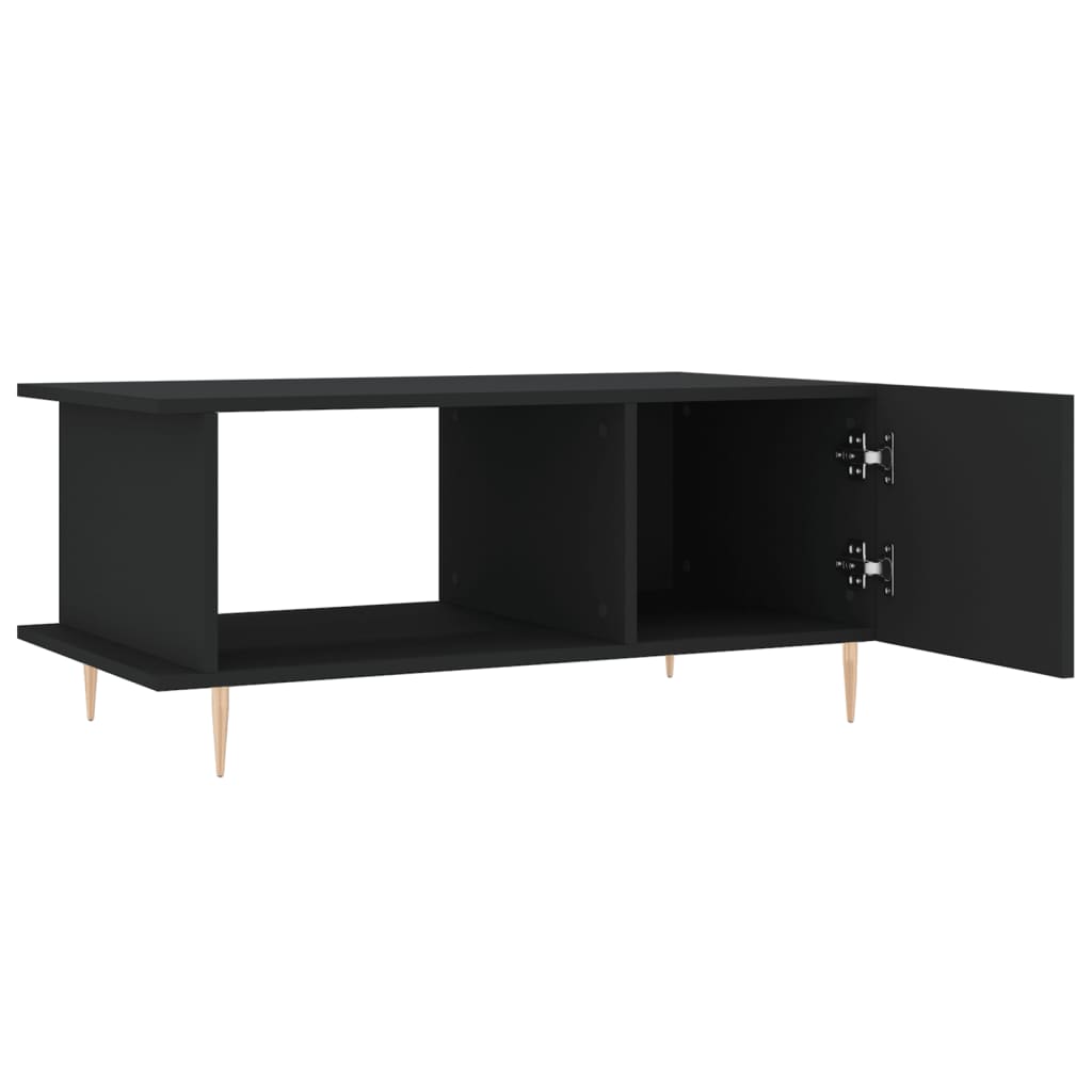 Salontafel 90X50X40 Cm Bewerkt Hout Zwart