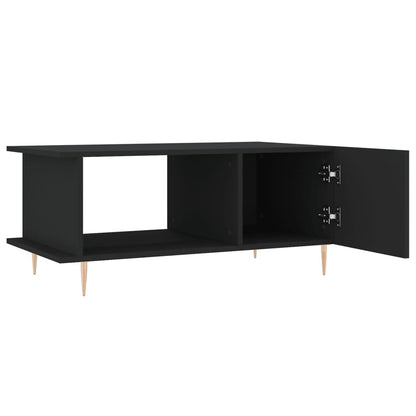Salontafel 90X50X40 Cm Bewerkt Hout Zwart