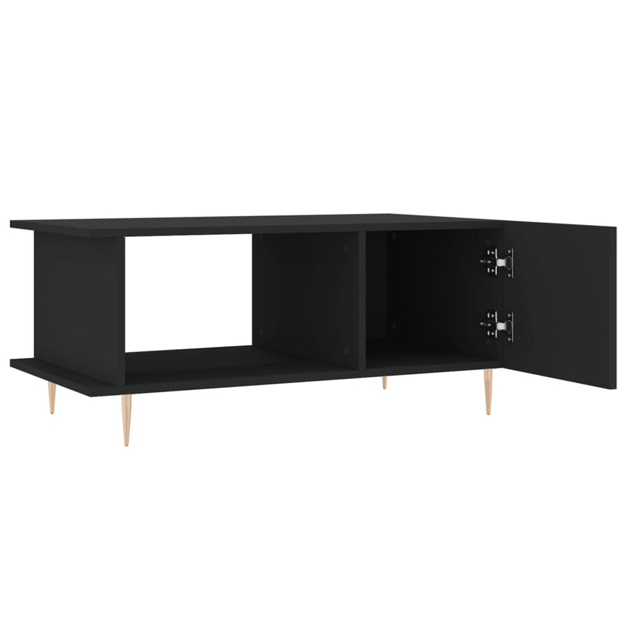 Salontafel 90X50X40 Cm Bewerkt Hout Zwart