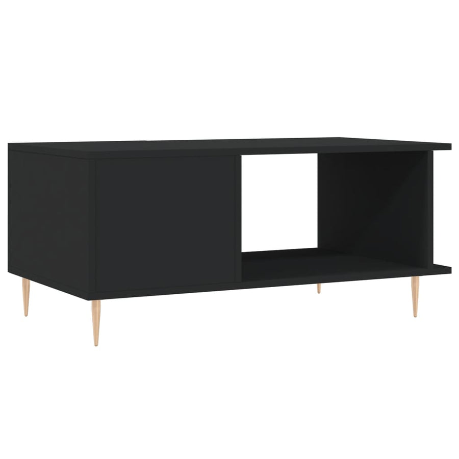 Salontafel 90X50X40 Cm Bewerkt Hout Zwart