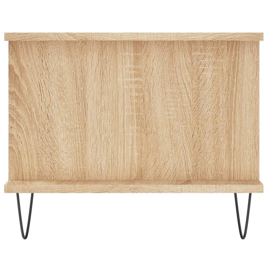 Salontafel 90X50X40 Cm Bewerkt Hout Kleurig Sonoma eiken