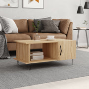 Salontafel 90x50x40 cm bewerkt hout sonoma eiken