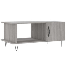 Salontafel 90X50X40 Cm Bewerkt Hout Eikenkleurig Grijs sonoma