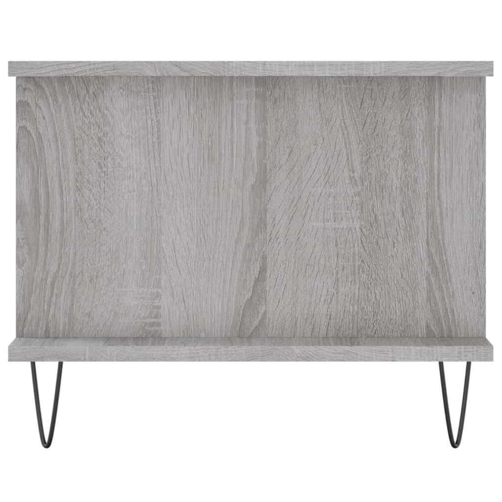 Salontafel 90X50X40 Cm Bewerkt Hout Eikenkleurig Grijs sonoma