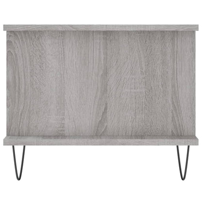 Salontafel 90X50X40 Cm Bewerkt Hout Eikenkleurig Grijs sonoma