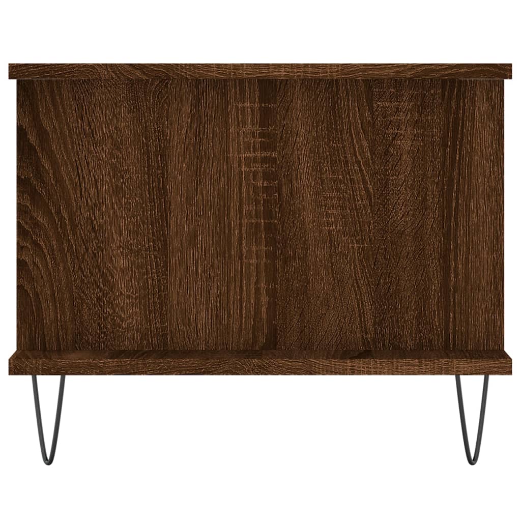 Salontafel 90X50X40 Cm Bewerkt Hout Bruin Eikenkleur Bruineiken