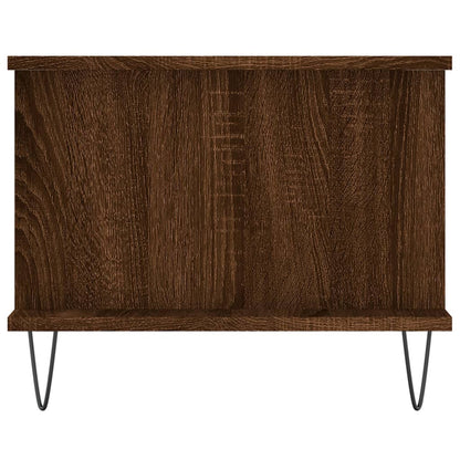 Salontafel 90X50X40 Cm Bewerkt Hout Bruin Eikenkleur Bruineiken