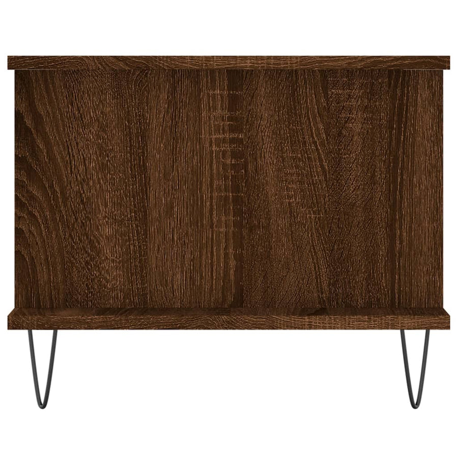 Salontafel 90X50X40 Cm Bewerkt Hout Bruin Eikenkleur Bruineiken