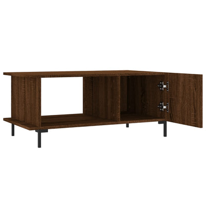 Salontafel 90X50X40 Cm Bewerkt Hout Bruin Eikenkleur Bruineiken