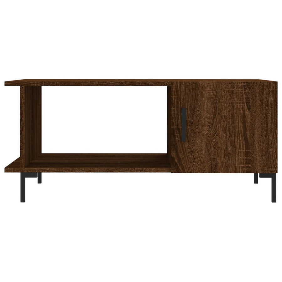Salontafel 90X50X40 Cm Bewerkt Hout Bruin Eikenkleur Bruineiken