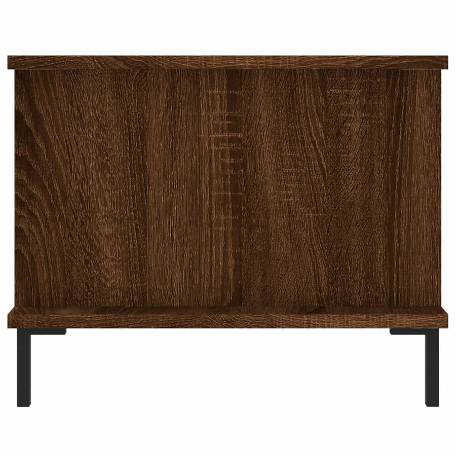 Salontafel 90X50X40 Cm Bewerkt Hout Bruin Eikenkleur Bruineiken