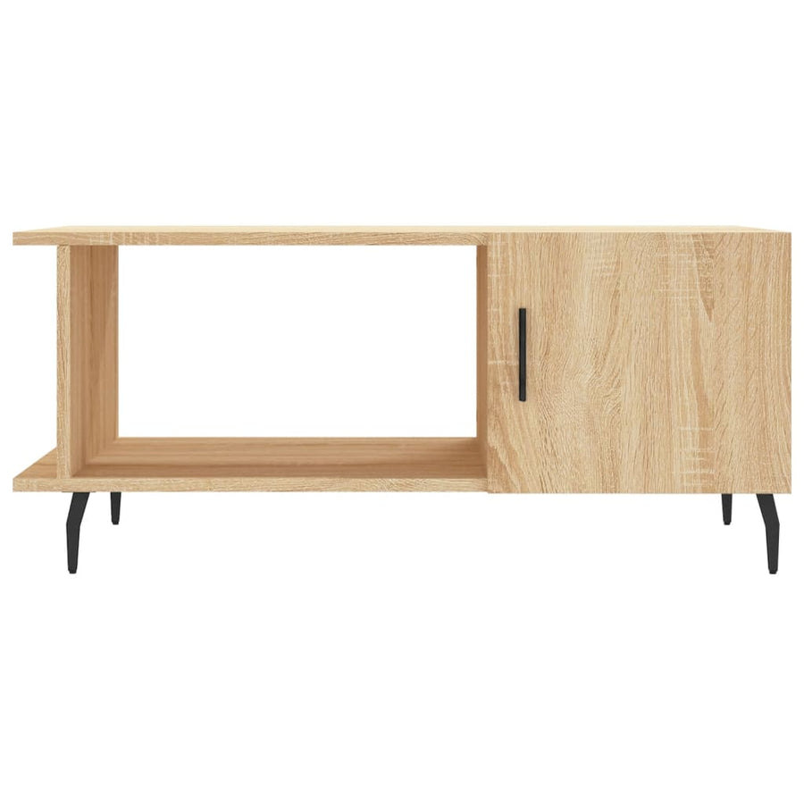 Salontafel 90X50X40 Cm Bewerkt Hout Kleurig Sonoma eiken