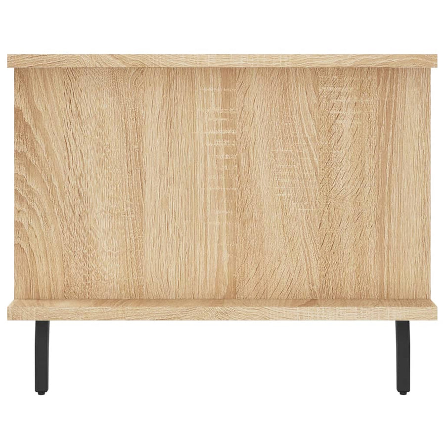 Salontafel 90X50X40 Cm Bewerkt Hout Kleurig Sonoma eiken
