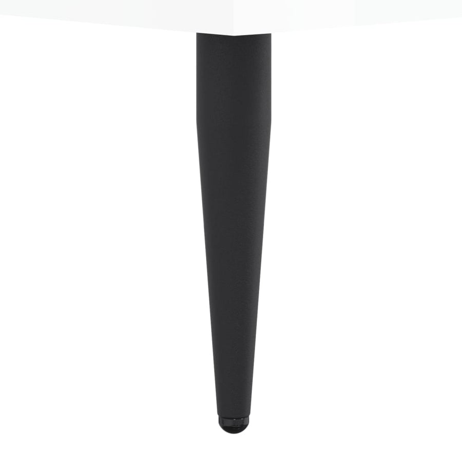 Schoenenkast 60X35X105 Cm Bewerkt Hout Hoogglans Wit