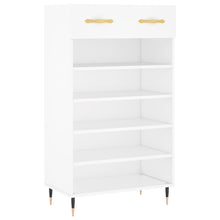 Schoenenkast 60X35X105 Cm Bewerkt Hout Wit