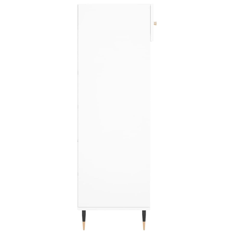 Schoenenkast 60X35X105 Cm Bewerkt Hout Wit