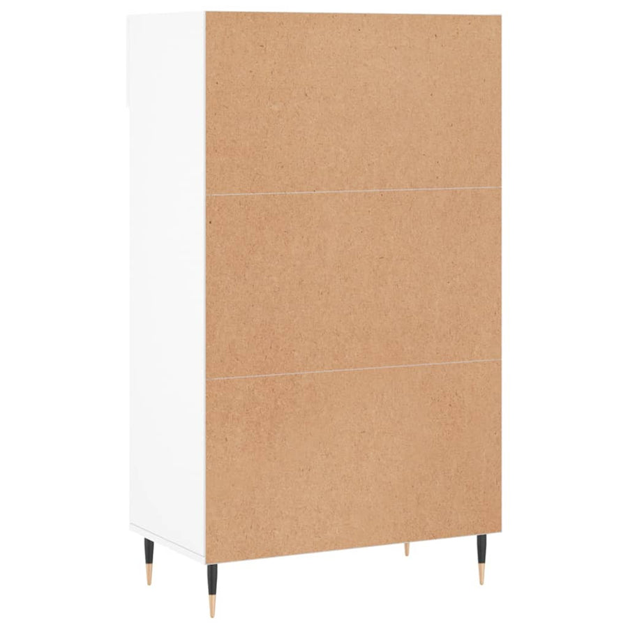Schoenenkast 60X35X105 Cm Bewerkt Hout Wit